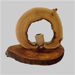آباژور رومیزی مدل چوبی روستیک کد 001
