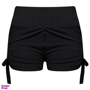 شلوارک ورزشی زنانه ماییلدا مدل چین دار کد 4704-2052 رنگ مشکی