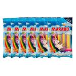 پاستیل نواری رنگین کمانی مارابو - 100 گرم بسته 6 عددی