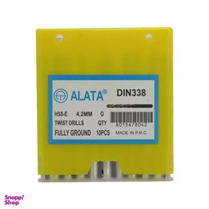 مته آهن آلاتا مدل YP-HSS-E-DIN338-04.2MM سایز 4.2 میلی متر مجموعه 10عددی