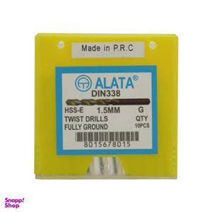 مته آهن آلاتا مدل YP-HSS-E-DIN338-01.5MM سایز 1.5 میلی متر مجموعه 10عددی