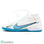 کفش فوتسال ساقدار نایک ایر زوم مرکوریال Nike Air Zoom Mercurial White Blue