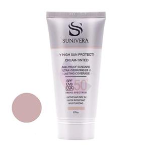 کرم ضد آفتاب رنگی سانیورا SPF 50 مدل 1.5 اولترا مناسب پوست‌های خشک حجم 50 میلی‌لیتر