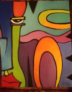 تابلو نقاشی کوبیسم