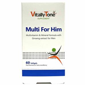 کپسول ژلاتینی مولتی فور هیم آقایان ویتالی تون Vitally Tone Multi For Him