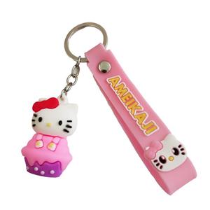 جاکلیدی مدل سیلیکونی طرح گربه کیتی روی کیک کد DB20