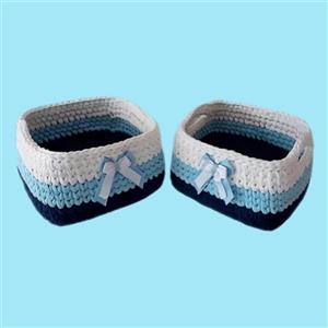 سبد قلاب بافی تریکو مدل سرو کد 025 مجموعه 2 عددی