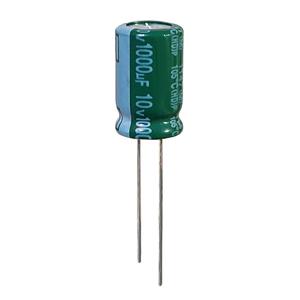 خازن الکترولیت 1000 میکروفاراد 10 ولت تایکُن مدل TEC-100010 بسته 4 عددی