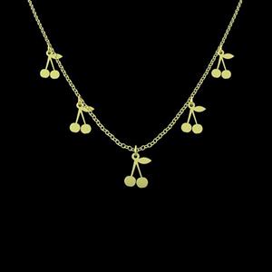 گردنبند طلا 18 عیار زنانه مدوپد مدل گیلاس کد RNA10963