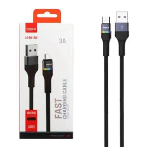 کابل تبدیل USB به MICROUSB هیسکا مدل LX-861AM طول 1.2 متر