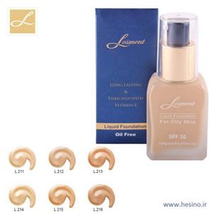 کرم پودر پمپی  فاقد چربی SPF30 لوسمنت شماره  214