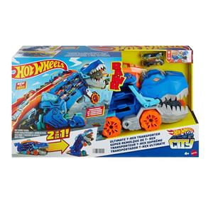کیت ماشین بازی هات ویلز مدل Ultimate T-Rex Transporter کد HNG50