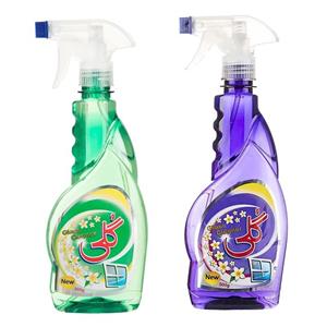 شیشه پاک کن گلی مدل 66 حجم 500 میلی لیتر مجموعه 2 عددی