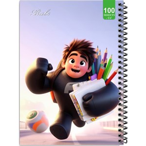 دفتر نقاشی 100 برگ بله طرح فانتزی پسرانه کد A4-N262