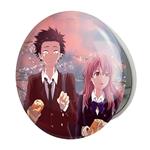 آینه جیبی خندالو طرح شوکو نیشیمیا و شویا ایشیدا انیمه سایلنت ویس A Silent Voice مدل تاشو کد 15818