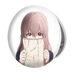 آینه جیبی خندالو طرح شوکو نیشیمیا انیمه سایلنت ویس A Silent Voice مدل تاشو کد 15835