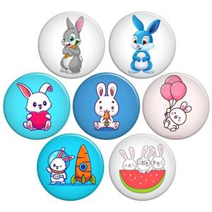 پیکسل گالری باجو طرح خرگوش کارتونی کد rabbit 24 مجموعه 7 عددی