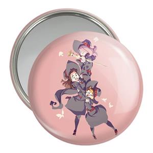 آینه جیبی خندالو مدل جانسون و اکو و سوسی انیمه Little Witch Academia  کد 22935