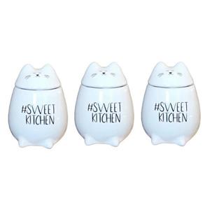 جا ادویه مدل cat #kitchen مجموعه سه عددی