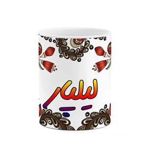 ماگ کاکتی مدل اسم لیلپار طرح سنتی گل و بته کد mgh46930