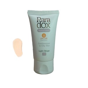 کرم ضد آفتاب رنگی پارادوکس spf50 مدل 01 مناسب پوست های مختلط و چرب حجم 40 میلی لیتر