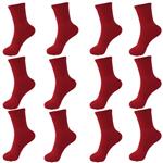 جوراب مردانه ادیب مدل کش انگلیسی رنگ قرمز بسته 12 عددی