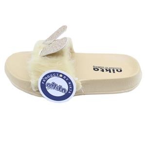 دمپایی دخترانه نیکتا مدل خرگوشی K1 497 رنگ کرم