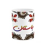 ماگ کاکتی مدل اسم باستان طرح سنتی گل و بته کد mgh44105