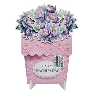 کارت پستال مدل Teachers Day طرح گلدان 1