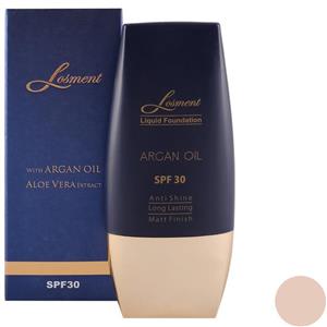 کرم پودر لوسمنت SPF30 حاوی روغن ارگان و الوئه ورا شماره L223 حجم 30 میلی لیتر Losment Cream Foundation with Argan Oil and Aloe Vera 30ml 