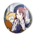 آینه جیبی خندالو طرح اکو و لوته انیمه جادوگران کوچک Little Witch Academia مدل تاشو کد 22929