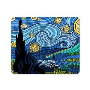 ماوس پد مدل کوبیسم شب پر ستاره کد 0517