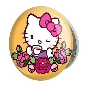 آینه جیبی خندالو طرح هلو کیتی Hello Kitty مدل تاشو کد 2482