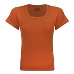 تی شرت آستین کوتاه زنانه پاتن جامه مدل فیانگو 131631020123138 رنگ آجری