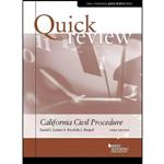 کتاب Quick Review of California Civil Procedure  اثر David Levine and Rochelle Shapell انتشارات West Academic Publishing