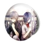 آینه جیبی خندالو طرح کانکی و توکا انیمه توکیو غول Tokyo Ghoul مدل تاشو کد 11881