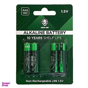 باتری نیم قلمی گرین لاین مدل GNAKBAAA بسته چهار عددی