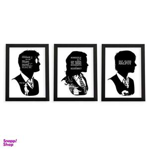 تابلو گالری چی چاپ طرح هری پاتر مجموعه 3 عددی