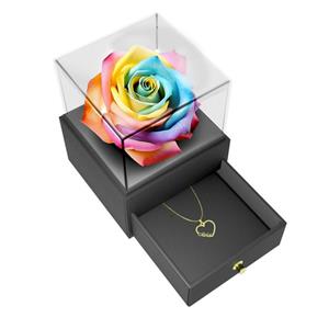 گردنبند طلا 18 عیار زنانه مدوپد مدل اسم ساحل sahel کد GBB11678 به همراه باکس گل رز جاویدان