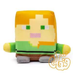 عروسک یانیک مدل ماینکرافت مکعبی الکس کد 100263 ارتفاع 12 سانتی متر