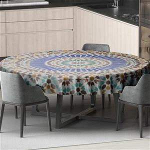 رومیزی طرح شمسه دایره ای مدل D-0044