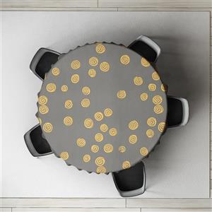 رومیزی طرح گل پیچک مدل D-0046