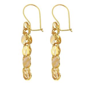 گوشواره طلا 18 عیار زنانه طلا و جواهرسازی افرا مدل بیروتی 303304