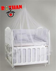 گهواره چوبی الیزا ابعاد 60*120 کنار مادر و تنظیمی دیوانکو Divanco