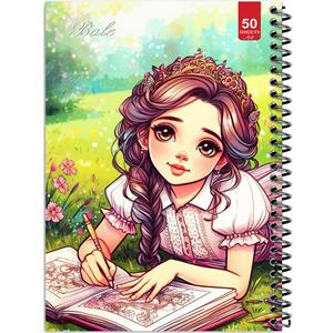 دفتر نقاشی 50 برگ انتشارات بله طرح دخترانه کد A4-L139 