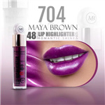 رژ لب مایع شاین مایا براون کد 704 MAYA BROWN 