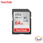 کارت حافظه SD Ultra A1 سندیسک ظرفیت 64 گیگابایت سرعت 140m/s