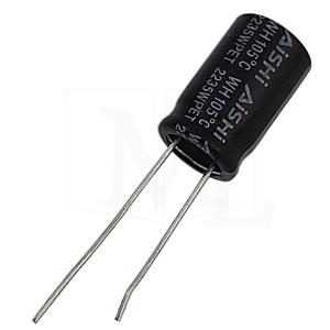 خازن الکترولیت 100uF 16v آی شی