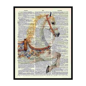 پوستر مدل هنری چاپ اسب