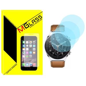 محافظ صفحه نمایش شیشه‌ای ام‌گلس مدل Glass MG مناسب برای ساعت هوشمند شیائومی Watch S1 GL بسته سه عددی 